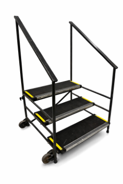 Hire - 3 Step for Staging 60cm High with Handrail