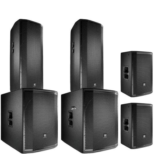 Hire - JBL PRX 15" Powered Speaker & Subwoofer Package