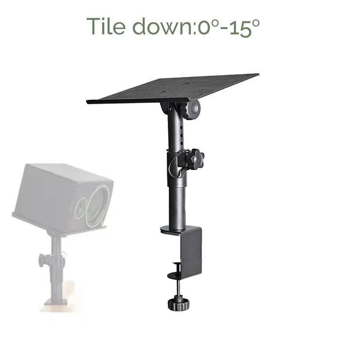 DL Enlarged Metal Desk Clamp-on Studio Monitor Stand(Single)