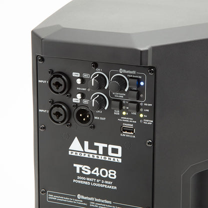 Alto TS408 8" 2-Way Powered Loudspeaker w/ Bluetooth & Wireless Speaker Linking