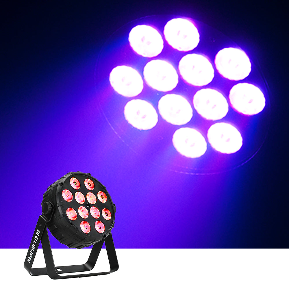 Chauvet SlimPar T12 BT 12 X 2.5 Watt TRI LEDs with Bluetooth App Control