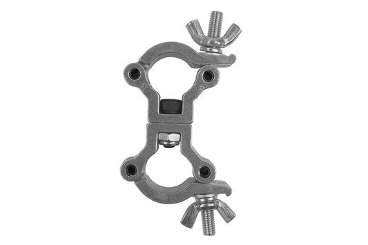 Event Lighting CLAMPDP20S - Aluminium Double Swivel Pipe Clamp (Silver)
