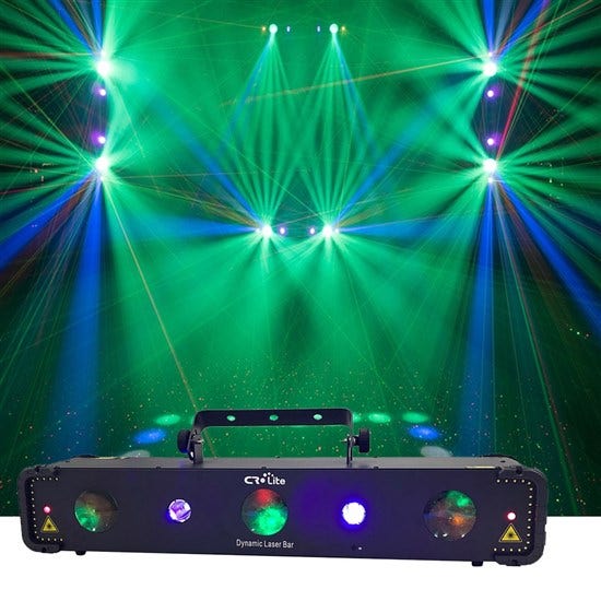 Hire - CR Lite Dynamic Laser Bar 4-in-1 Effect Light (LED, Matrix, UV & Laser)