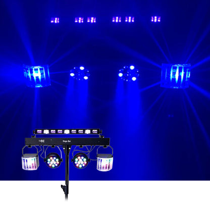 CR Lite Party Bar (Par + Kinta + UV/Strobe Bar w/ Carry Bags, Stand & Remote)