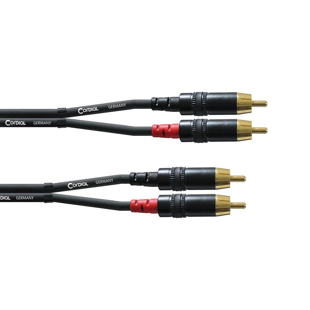 Cordial Essentials REAN 2x RCA Gold Cable (1.5m)