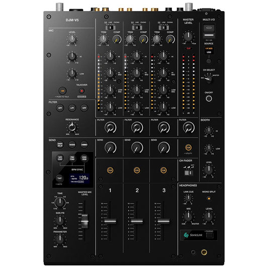 Hire - Pioneer / AlphaTheta DJM-V5 – Compact 3-Channel Professional DJ Mixer