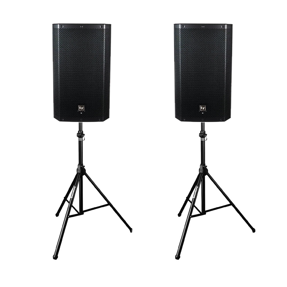 Hire - EV ELX 15" Powered Speakers with Stands & Cables