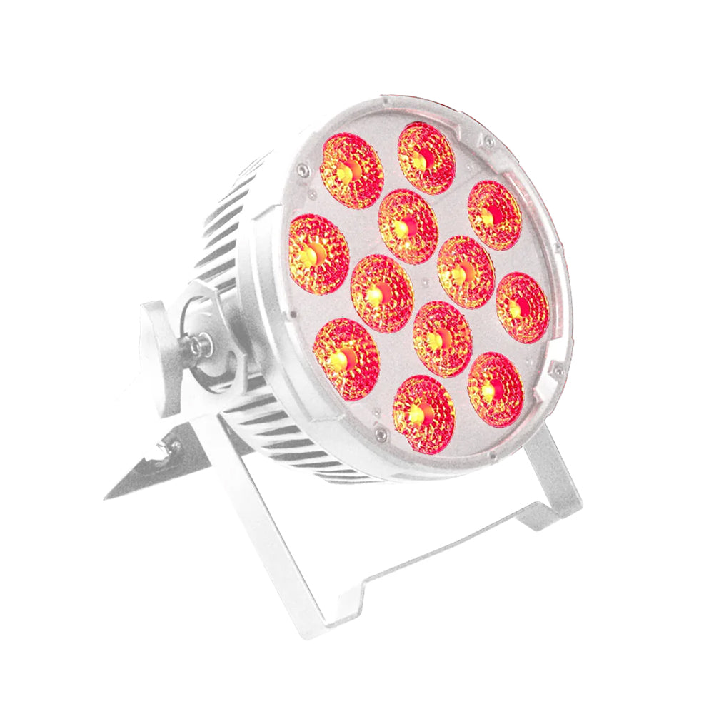 Event Lighting PAR12H-WH - Indoor Pro Par with 12 x 12W RGBWAU LEDs (White Housing)