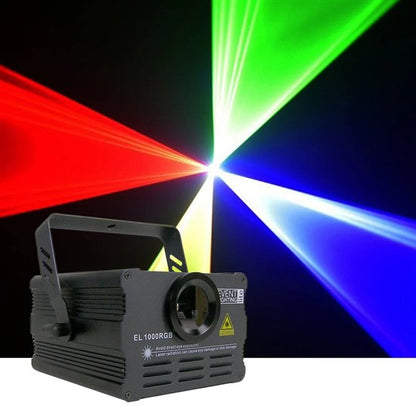 Event Lighting EL1000RGB RGB Analogue 15K Scanning Animation Laser w/ ILDA
