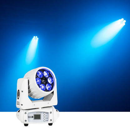 Event Lighting Lite LM6X15W - 6x 15W LED RGBW Zoom Wash Moving Head (White)