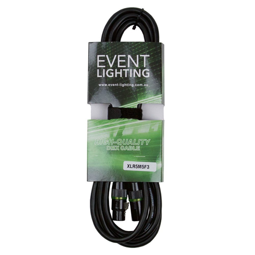 EVENT LIGHTING  XLR5M5F3 - 5-pin DMX Cable (3m)