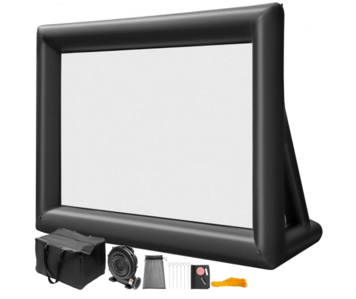 Inflatable 6X4 Projector Screen Movie Screen Outdoor Theater w/Blower