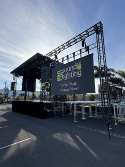 Hire - Trailer Stage is a fully functional stage the size of a standard trailer.