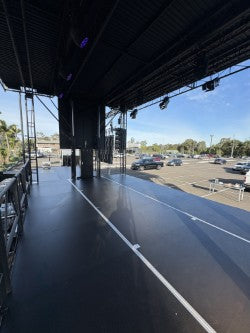 Hire - Trailer Stage is a fully functional stage the size of a standard trailer.