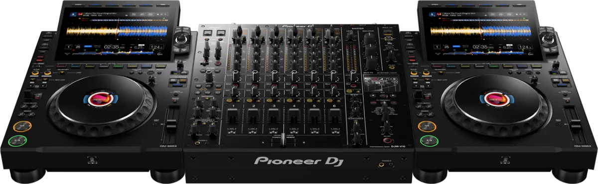 Hire - Pioneer Pro DJ Package w/ CDJ3000 Media Players & DJMV10 Mixer