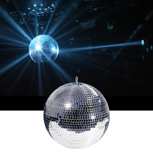 Hire - Mirror Ball / Discoball 12 or 16" includes Motor & Pinspots