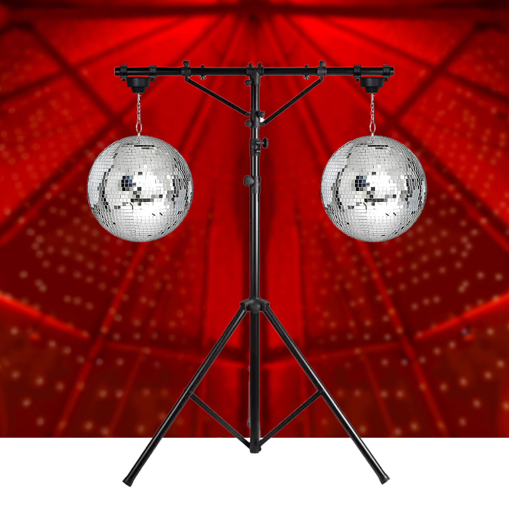 Hire - Dual Mirrorballs on stand and Pinspots