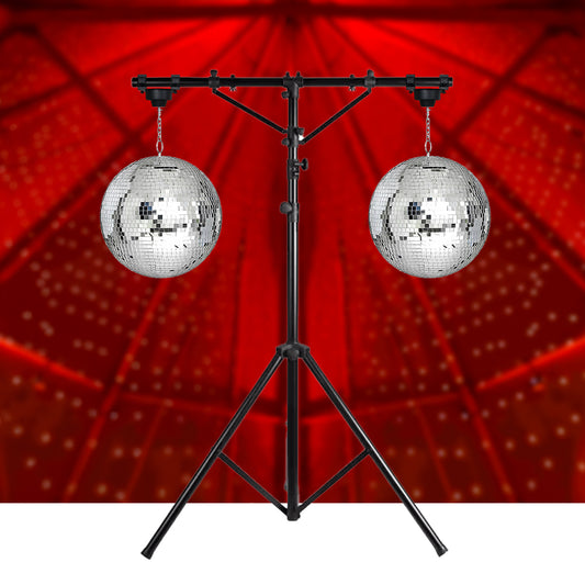 Hire - Dual Mirrorballs on stand and Pinspots