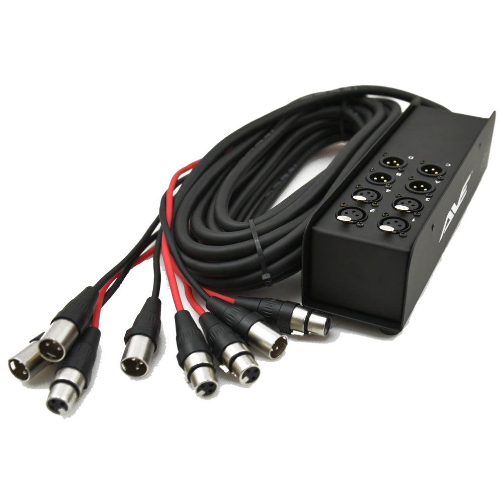 Multi Core Snake AVE Multicore-0810 Stage Box and Snake 10m – Pro Sound and Lighting