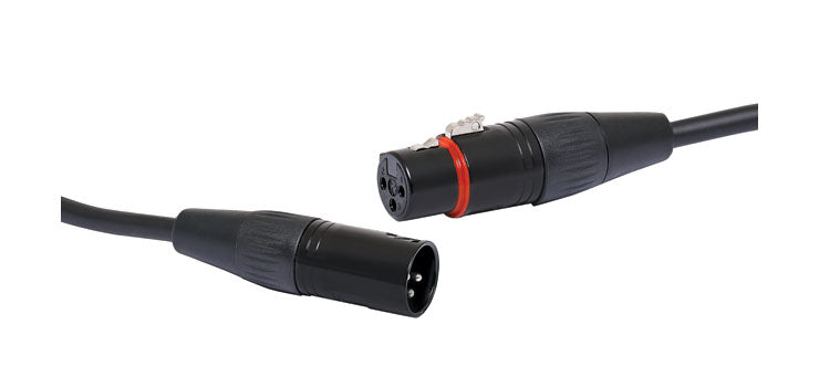 Redback 0.5m 3 Pin Male XLR to Female XLR Microphone Cable