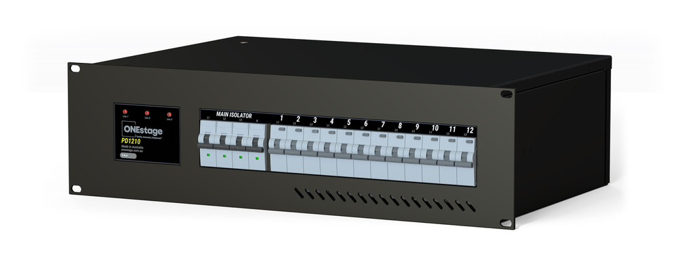 ONESTAGE PD1210-X MOUNTABLE 3-P PWR DISTRO 12 OUTLET - SKU OS-PD1210-X