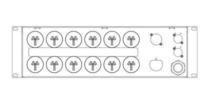 ONESTAGE PD620-G MOUNTABLE 3-P PWR DISTRO 6 OUTLET