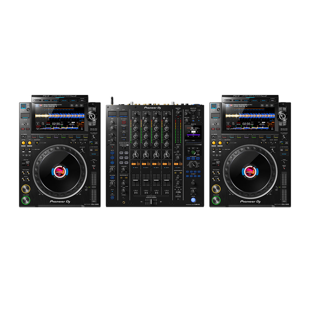 Hire - Pioneer Pro DJ Package w/ CDJ3000 Media Players & DJMA9 Mixer