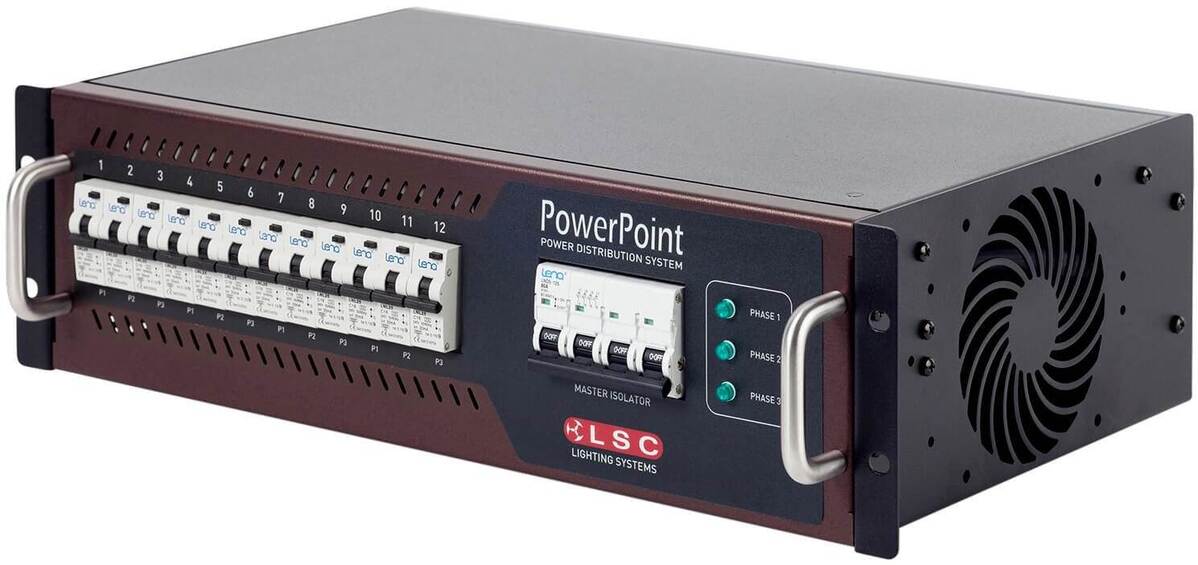 LSC POWERPOINT RACK MOUNT 3 PHASE POWER DISTRIBUTION UNIT 10 AMP OUTLE ...
