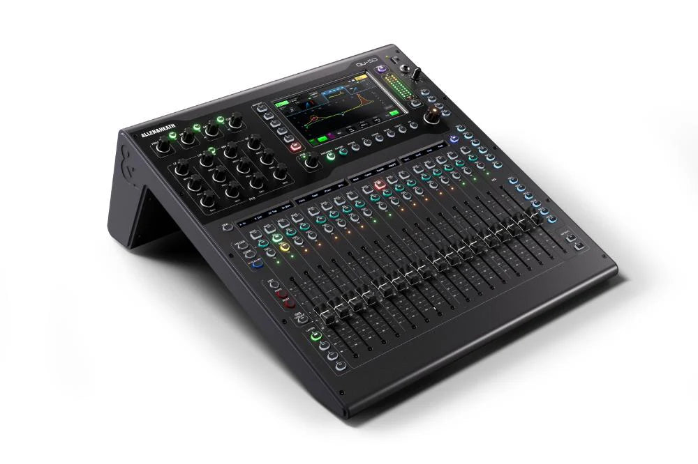 Allen & Heath QU-5D Qu 32ch 96kHz Mixer, 17 Faders, 16/12 Local I/O, 6FX, 16x16 Dante, Rackmountable
