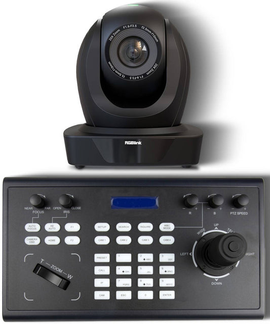 Hire - RGBlink Broadcast PTZ Camera 20x Zoom Full HD w/ HDMI, 3G-SDI, & Controller