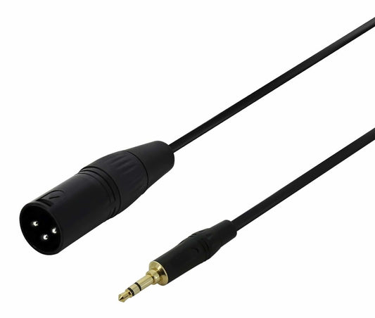 3.5mm TRS to XLR(m) - Microphone Cable for 3.5mm Balanced Outputs