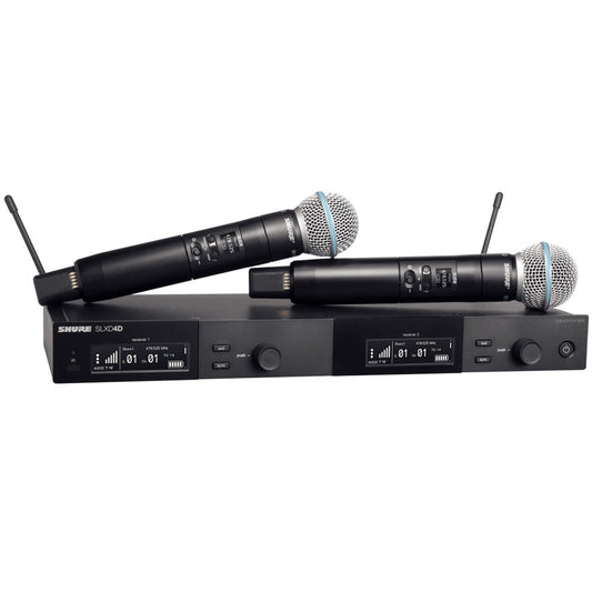 Shure SLXD24D / B58 Digital Dual Handheld Wireless System (H57 Band)