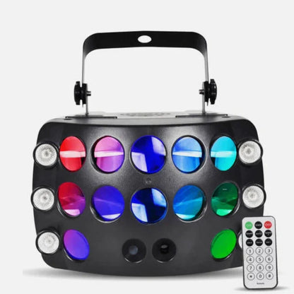 CR-Lite Butterfly 3-in-1 LED Laser DJ Disco Effect Light for Party and Stage