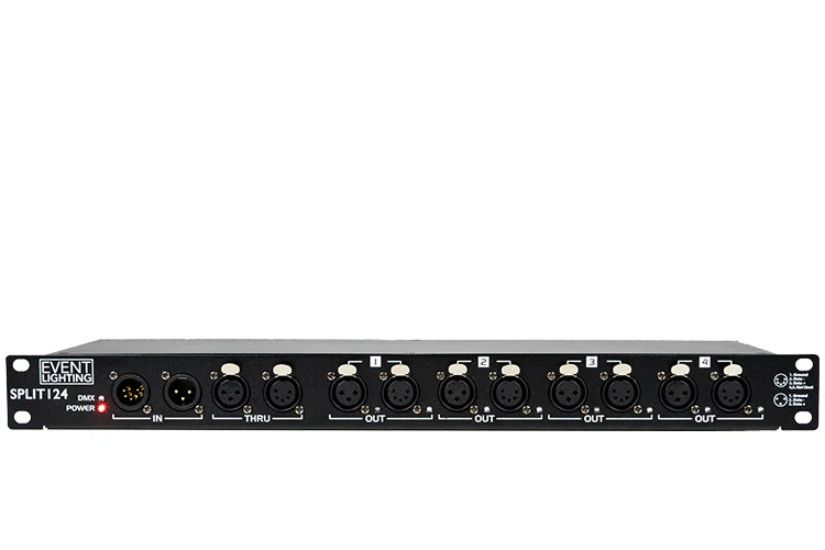 Event Lighting  SPLIT124 - 4-way DMX Splitter