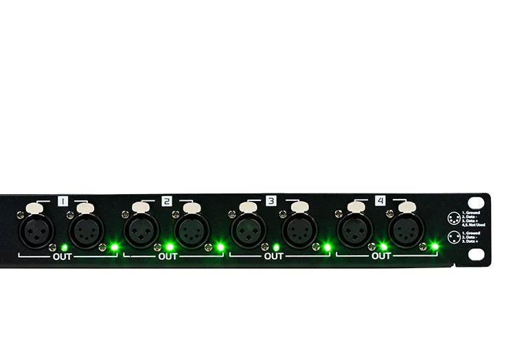 Event Lighting  SPLIT124 - 4-way DMX Splitter