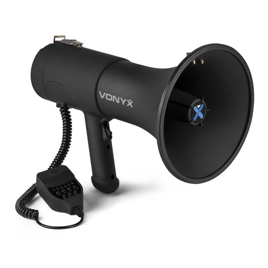 Vonyx MEG075 SWAT Megaphone w/ Bluetooth 75W – Matte Black
