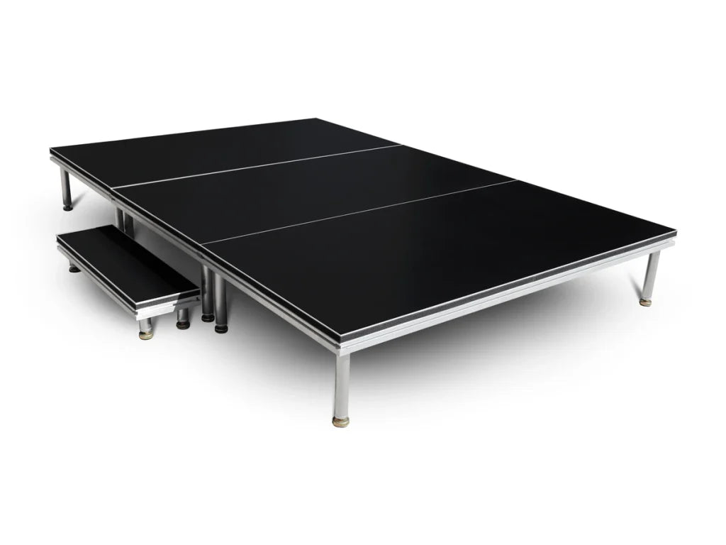 Hire - Stage Riser 3 mtrs x 2 mtrs including Step – Pro Sound and Lighting