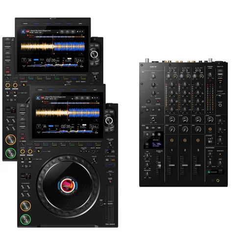 Hire - Pioneer Pro DJ Package w/ CDJ3000 Media Players & DJMV5 Mixer