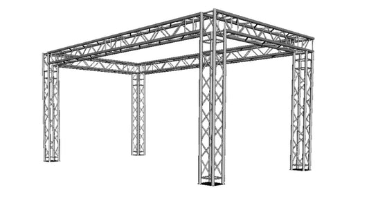 Hire - Spider Truss  3.5m high x 6m wide x4m deep four way 290mm box truss