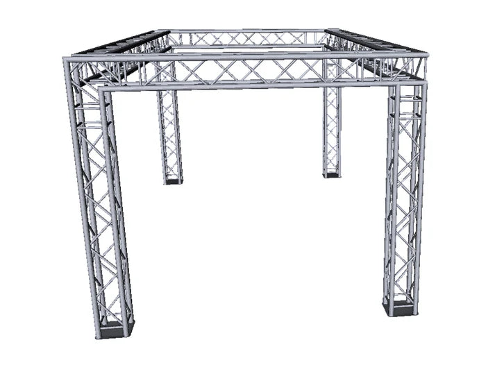 Hire - Spider Truss  3.5m high x 6m wide x4m deep four way 290mm box truss