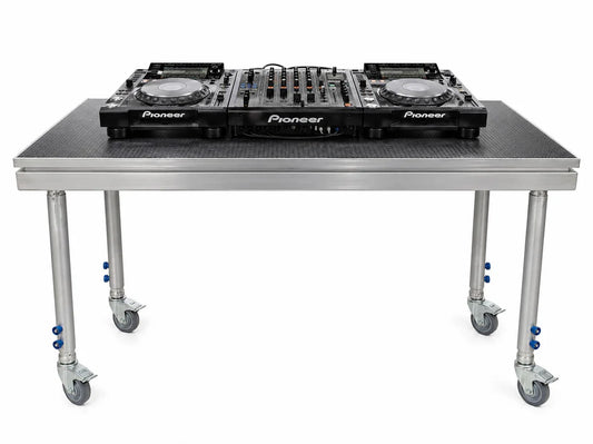 Event  DJ TABLE / Portable stage panel 61cmx 122cm size on castor wheels