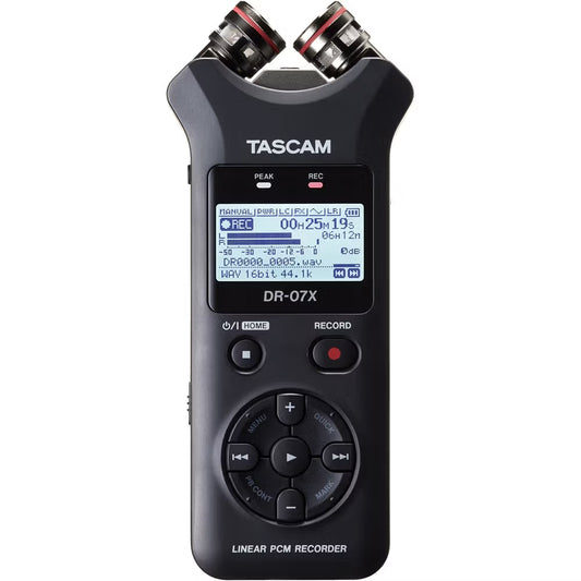 HIRE - Tascam DR07X Stereo Handheld Digital Audio Recorder & USB Audio Interface