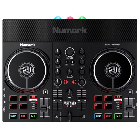 Numark Party Mix Live DJ Controller w/ Built-In Light Show & Speakers