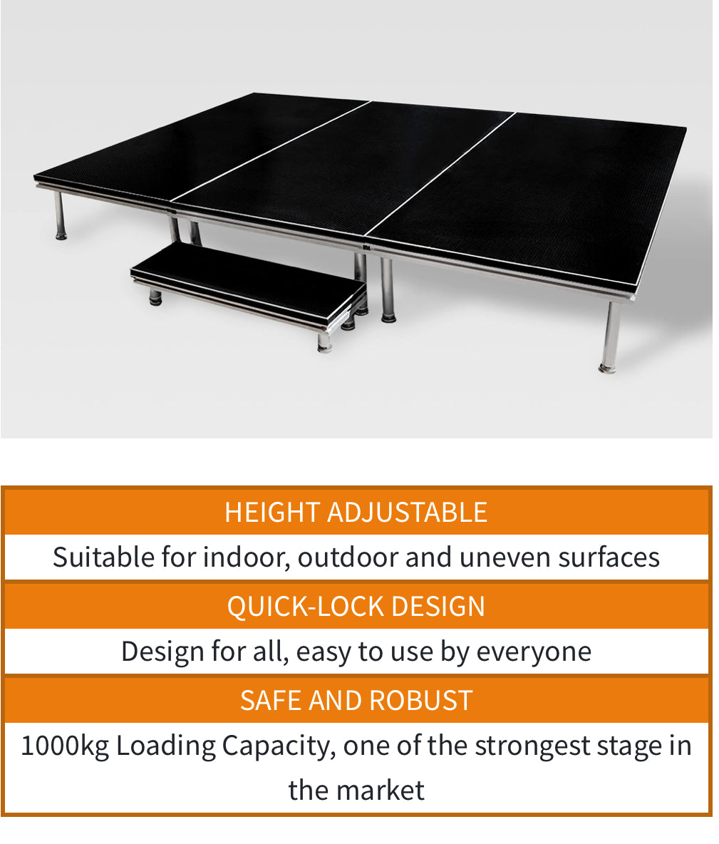 Hire - Portable Stage Panel ( 2m x 1m each piece )