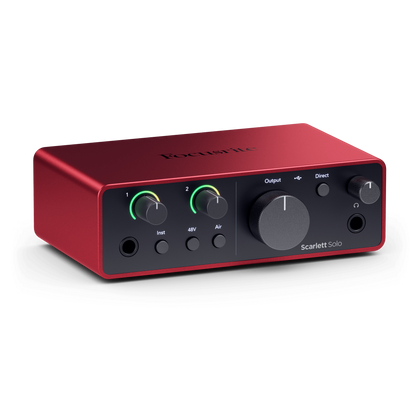 Focusrite Scarlett Solo Gen 4 2-in/2-out USB Audio Interface w/ Air Mode