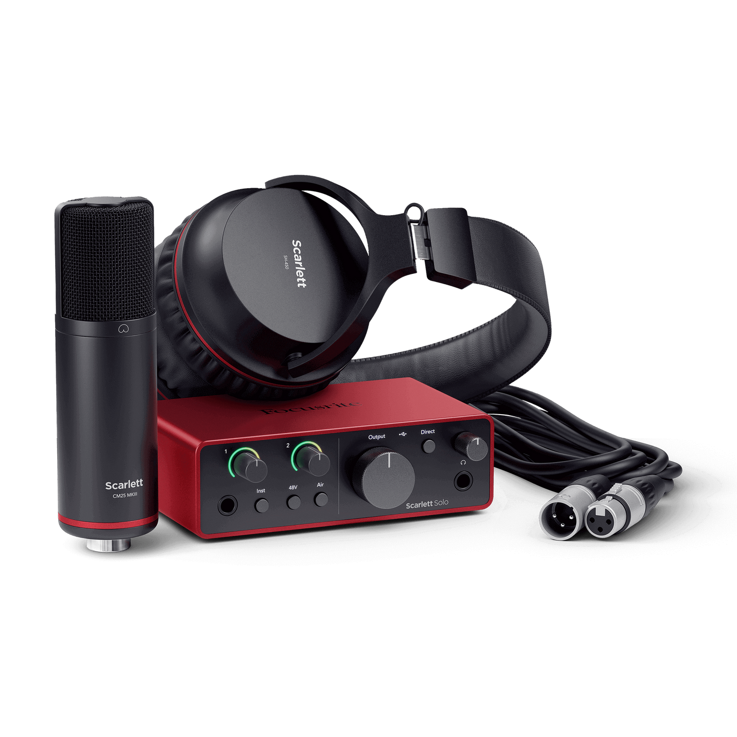 Focusrite Scarlett Solo Studio G4 USB Interface w/ Mic & Headphones