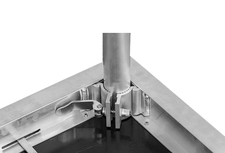 DJ TABLE - 2440mm x 610mm Stage Top with rail lock system with 4 Legs