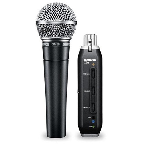 Shure SM58 + X2u USB Digital Bundle