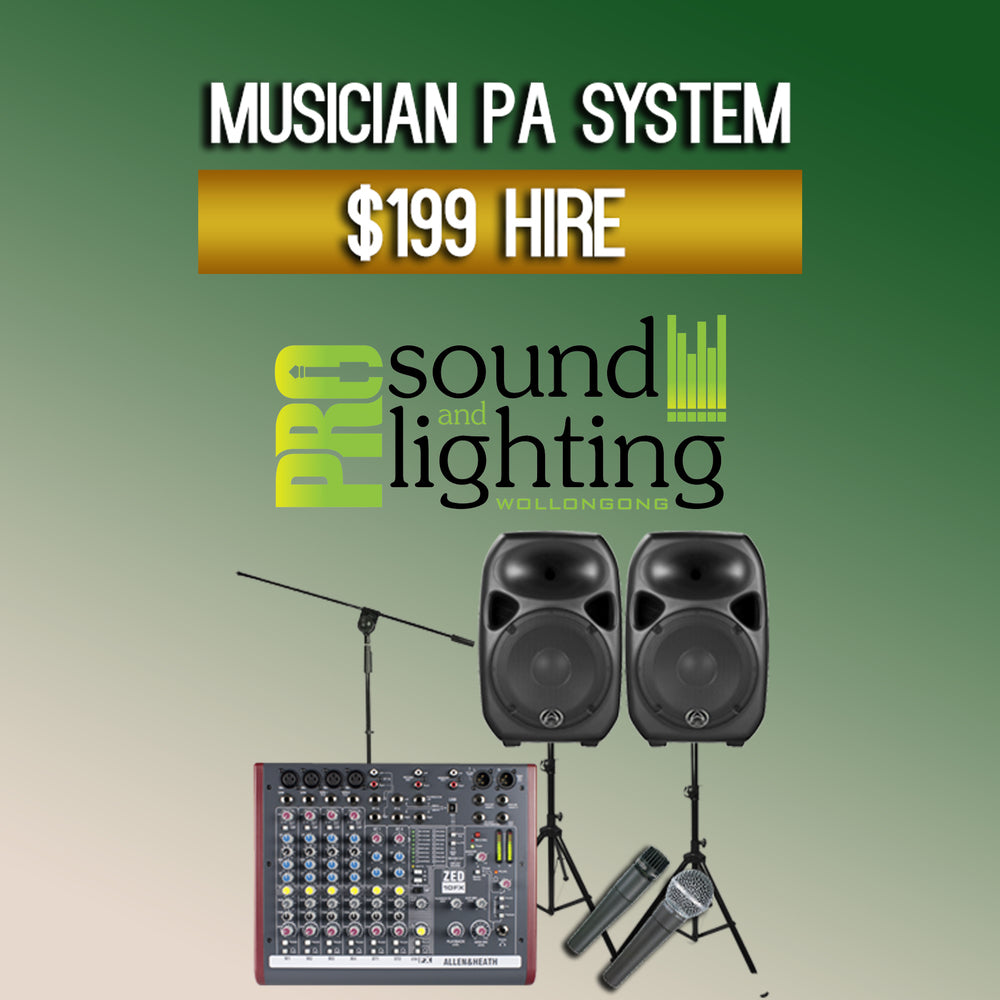 Hire - Musican PA System Package