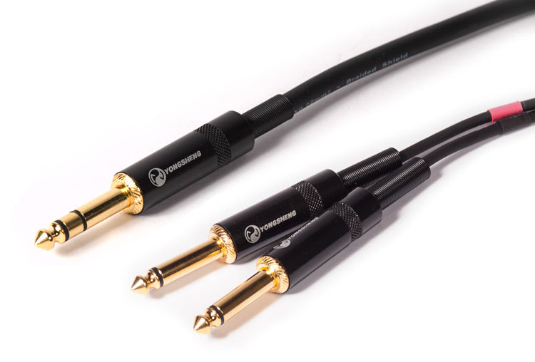 Premium Insert Cable TRS to Dual 1/4" TS